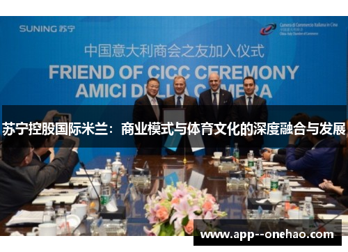 苏宁控股国际米兰：商业模式与体育文化的深度融合与发展