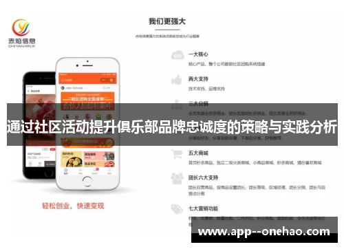 通过社区活动提升俱乐部品牌忠诚度的策略与实践分析